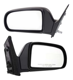Mirror Pair/Set for Toyota Sienna 1998-2003, Manual Adjusting, Manual Folding, Non-Heated, Paintable Mirrors, Right (Passenger) and Left (Driver) Side, CE Model Replacement