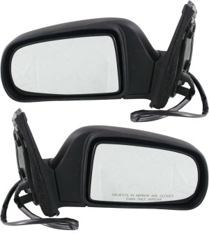Power Mirror Pair/Set for Toyota Sienna XLE Model 1998-2003, Right (Passenger) and Left (Driver), Manual Folding, Heated, Paintable, Replacement