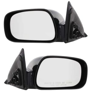 Mirror Replacement Pair/Set for Toyota Camry, 2002-2006, Right (Passenger) and Left (Driver), Power Adjustable, Non-Folding, Heated, Paintable, Without Auto Dimming, Blind Spot Detection, Memory, Signal Light