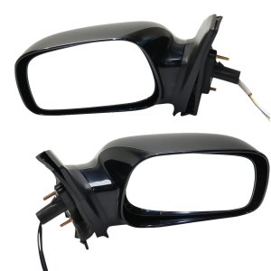 Power Mirror Pair/Set for Toyota Corolla 2003-2008, Right (Passenger) and Left (Driver), Non-Folding, Non-Heated, Paintable, Without Auto Dimming, Blind Spot Detection, Memory, and Signal Light Replacement