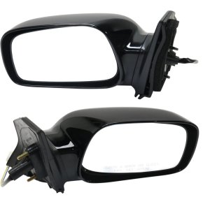 Power Mirror Pair/Set for 2003-2008 Toyota Corolla, Right (Passenger) and Left (Driver), Non-Folding, Non-Heated, Paintable, without Auto Dimming, Blind Spot Detection, Memory, and Signal Light Replacement