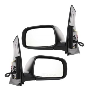 Pair/Set - Power Heated Manual Folding Paintable Mirror for Toyota Prius 2004-2009 Right (Passenger) and Left (Driver) Replacement