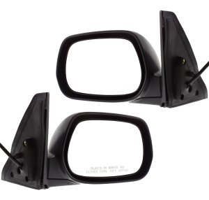 Power Mirror Pair/Set for Toyota RAV4 2001-2005, Manual Folding, Heated, Paintable, Right (Passenger) and Left (Driver) Replacement