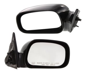 Mirror Pair/Set for Toyota Camry 2002-2006 Right (Passenger) and Left (Driver), Power Adjust, Non-Folding, Heated, Paintable, Without Auto Dimming, Blind Spot Detection, Memory, and Signal Light, Japan Built Vehicle Replacement