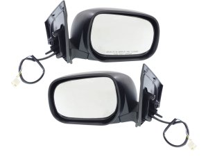 Power Manual Folding Non-Heated Paintable Mirror Pair/Set for 2006-2008 Toyota RAV4, Right (Passenger) and Left (Driver), Suitable for Japan Built Vehicle, Replacement