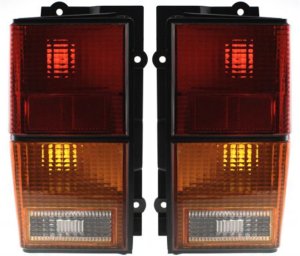 Tail Light Pair/Set for Jeep Cherokee 1984-1996, Right (Passenger) and Left (Driver), Lens and Housing Replacement