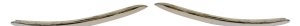 Front Bumper Molding Pair/Set for 2005-2010 Volkswagen Jetta, Right (Passenger) and Left (Driver), Molding Chrome, Replacement