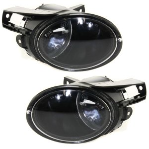 Front Fog Light Assembly for 2006-2010 Volkswagen Passat, Includes Right (Passenger) and Left (Driver) Halogen Pair/Sets - Replacement