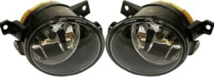 Pair/Set - Front Fog Light Assembly for 2007-2011 EOS, 2006-2009 Rabbit, 2009-2011 Tiguan, Right (Passenger) and Left (Driver) Halogen Replacement by Volkswagen