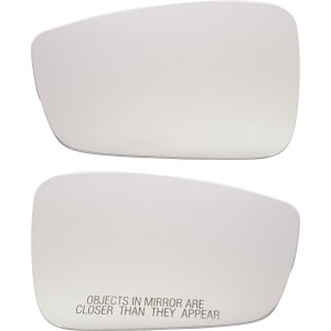 Mirror Glass Pair/Set for 2013-2015 Volkswagen Passat, Right (Passenger) and Left (Driver), Non-Heated, with Backing Plate, Replacement