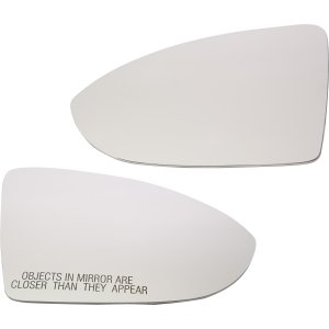 Heated Mirror Glass with Backing Plate Pair/Set for 2015-2021 Volkswagen Golf/GTI, Right (Passenger) and Left (Driver), Without Blind Spot Detection, Replacement