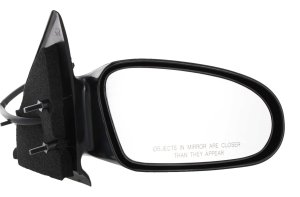 Power Right (Passenger) Mirror for Saturn S-Series 1996-2002, Non-Folding, Non-Heated, Paintable, Sedan/Wagon, Replacement - Fits S-Series Models: SC1, SC2, SL, SL1, SL2, SW1, SW2.