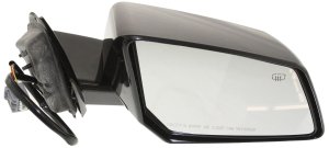 Power Mirror for GMC Acadia/Saturn Outlook 2007-2008, Right (Passenger), Manual Folding, Heated, Paintable, without Auto Dimming, Blind Spot Detection, Memory, and Signal Light, Replacement