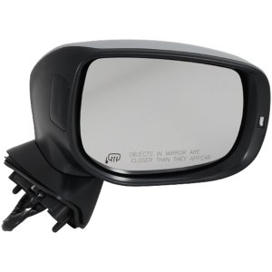 Power Mirror for Subaru Forester 2019-2020, Right (Passenger), Manual Folding, Heated, Chrome, with Blind Spot Light in Housing, Lower and Upper Memory, w/ Signal Light, Replacement