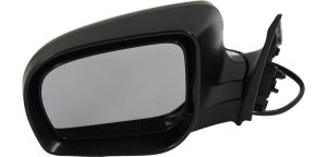 Power Mirror for 2009-2010 Subaru Forester, Left (Driver), Manual Folding, Heated, Paintable, without Signal Light, Replacement