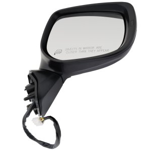 Right (Passenger) Power Mirror for Forester 2019-2020, Manual Folding, Heated, Paintable, with Blind Spot Light in Housing, Lower and Upper without Memory and Signal Light, Replacement