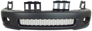 Front Bumper Cover for Toyota Sequoia 2001-2004, Primed (Ready to Paint) with Wheel Opening Flares, Replacement