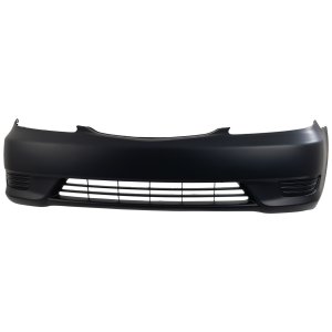 Front Bumper Cover for Toyota Camry 2005-2006, Primed (Ready to Paint), without Fog Light Holes, fits LE/XLE Models, USA Built, Replacement