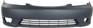 Front Bumper Cover for Toyota Camry 2005-2006 SE Model, Primed (Ready to Paint), USA Built Vehicle, with Fog Light Holes, Replacement