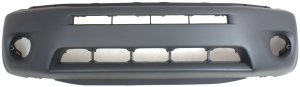 Front Bumper Cover for Toyota RAV4 2004-2005, Primed (Ready to Paint), with Wheel Opening Flare Hole, Replacement
