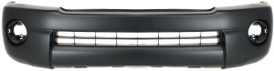 Front Bumper Cover for Toyota Tacoma 2005-2011, Textured, with Fog Light Holes and Extension Hole, Suitable for Base/PreRunner Models, 2WD (Two-Wheel Drive)/4WD (Four-Wheel Drive), Replacement