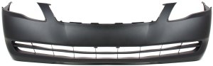 Front Bumper Cover for 2005 Toyota Avalon XL Model, Primed (Ready to Paint), Without Fog Light Holes, Replacement