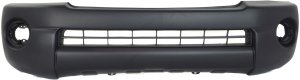 Front Bumper Cover for Toyota Tacoma Base Model 2005-2011, Textured, Without Spoiler and Fender Flare Extension Holes, Rear Wheel Drive, 2.7L Engine, Replacement