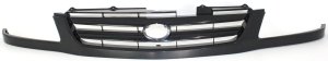 Textured Black Shell and Insert Grille for 2001-2003 Toyota Sienna, Replacement