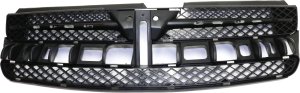Grille for Toyota Sienna 2004-2005, Black Shell and Insert with Chrome Insert, Replacement