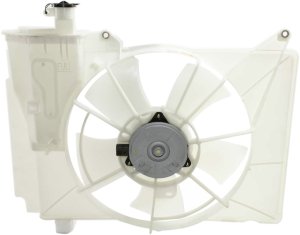 Radiator Fan Shroud Assembly for Toyota Echo (2000-2005) / Scion (2004-2006), Includes Coolant Tank, Replacement
