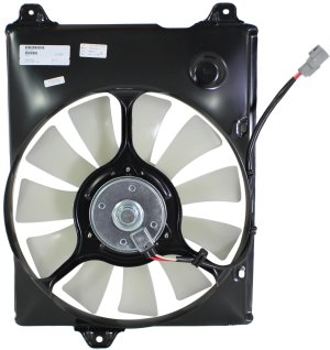 A/C Condenser Fan Shroud Assembly for 1998-2003 Toyota Sienna, Right (Passenger) Side, Replacement