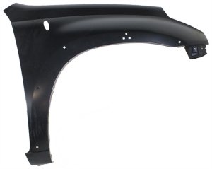 Front Fender for Toyota RAV4 2001-2005, Right (Passenger), Primed (Ready to Paint), with Wheel Opening Flare Hole, Replacement
