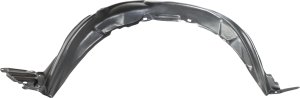 Front Fender Liner for Toyota Yaris Sedan, 2007-2012, Left (Driver) Side, Plastic, Vacuum Form, Replacement