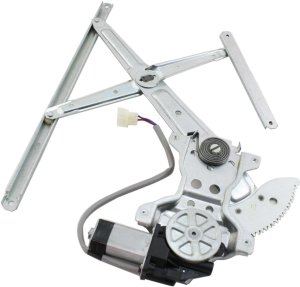 Front Window Regulator with Power Motor for Toyota Land Cruiser 1991-1997, Left (Driver) Side, Replacement