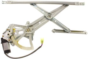 Front Window Regulator with Motor for Toyota Camry 2002-2006, Right (Passenger), Power, 2 Pins, USA Built Vehicle, Replacement