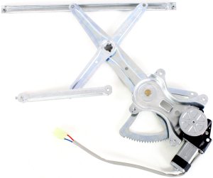 Front Window Regulator for Toyota Tacoma 2005-2023, Right (Passenger), Power, with Motor, Compatible with Rear, Crew Cab, Replacement