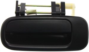 Rear Exterior Door Handle for Toyota Camry 1992-1996, Left (Driver), Smooth Black, Replacement