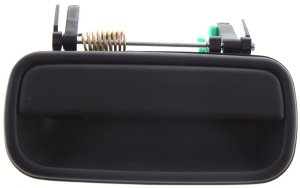 Rear Exterior Door Handle for Toyota Tacoma 2001-2004, Left (Driver), Textured Black, Replacement