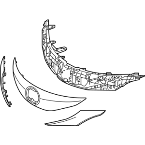2021 - 2024 Toyota Sienna Grille Assembly