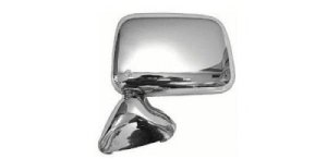 Left (Driver) Side View Mirror Assembly for 1989 - 1995 Toyota Pickup, Door Mount Foldaway with Vent Window, Single Glass Mirrors, Chrome,  8794089141, Replacement