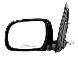 Outside Side View Mirror Assembly for 2004 - 2010 Toyota Sienna, Left (Driver) Side, Power, Heated, without Memory, Gloss Black (Code 202),  87940AE900, Replacement