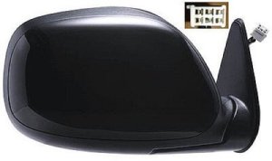 Right (Passenger) Outside Side View Mirror Assembly for 2000 - 2004 Toyota Tundra SR5 Standard Cab Pickup + 4 Door; Extended Cab Pickup, Power; Heated; Chrome; Replacement,  879100C110