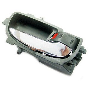 Front Right (Passenger) Inside Door Handle for 2007 - 2012 Toyota Yaris Sedan, Dark Gray, Replacement,  6920552150B1