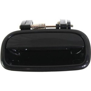 Rear Right (Passenger) Exterior Door Handle for 2000 - 2006 Toyota Tundra Extended Cab Pickup, Black (Code 202), Replacement;  6923034010C0