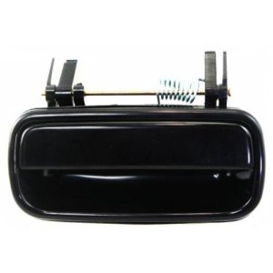 Right (Passenger) Rear Outer Door Handle for 1999 - 2002 Toyota 4Runner, Smooth Black,  6923035110C0, Replacement