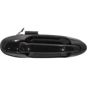 Right (Passenger) Rear Outer Door Handle for 2001 - 2007 Toyota Sequoia, Black (Code 202), Smooth,  6923034020C0, Replacement