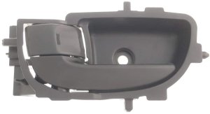 Interior Door Handle for 2007 - 2012 Toyota Yaris Sedan, Driver Rear Side, Inside Placement, Dark Gray,  6920652140B0, Replacement