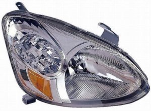 Right (Passenger) Headlight Lens/Housing for 2003 - 2005 Toyota Echo, Front Headlight Assembly Replacement Housing / Lens / Cover,  8113052300, Replacement