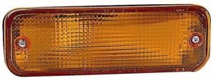 Front Right (Passenger) Turn Signal Light Assembly for 1988 - 1990 Toyota Corolla, Replacement / Lens Cover, 4 Door Sedan + 5 Door Wagon, USA Built,  8151002020