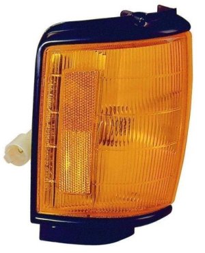 Right (Passenger) Side Parking Light Assembly for 1984 - 1986 Toyota 4Runner, Black Lens Cover,  8161089144, Replacement